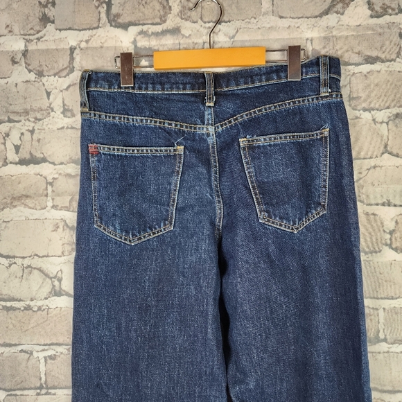Urban Outfitters BDG Wide Leg Jeans High Waist Dark Wash Size 29 Skater - Picture 9 of 14